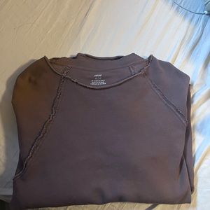 Brown Oversized Aerie Sweatshirt